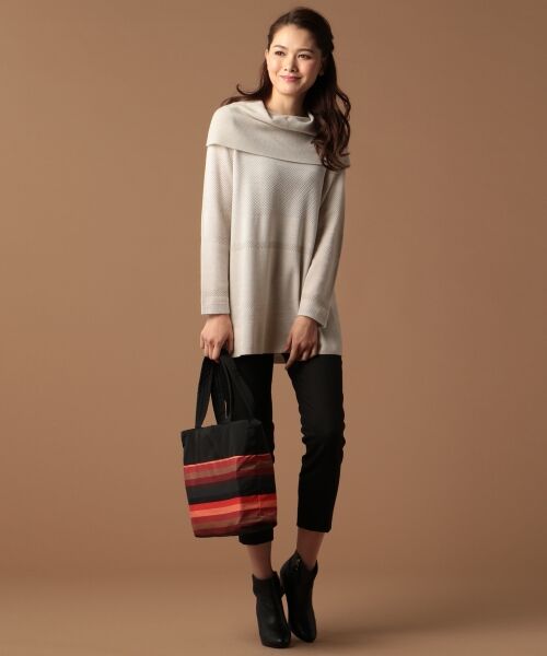 **SONIA RYKIEL COLLECTION / ソニア リキエル コレクション ニット・セーター | 【洗える】ウールユニアレンジオフショルダーチュニック ニット | 詳細1