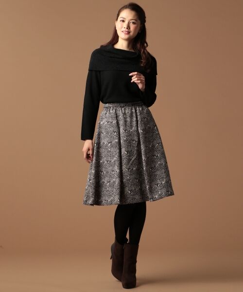 **SONIA RYKIEL COLLECTION / ソニア リキエル コレクション ニット・セーター | 【洗える】ウールユニアレンジオフショルダーチュニック ニット | 詳細9