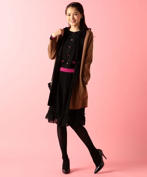 最終お値下げ　ソニアリキエル　コットンニットセットアップ ソニアリキエル セットアップ ニット シースルー ボーダー スカート