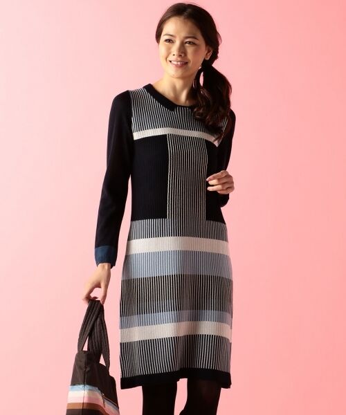 セール 春物新作 ラメストライプジャガード ワンピース ロング マキシ丈ワンピース Sonia Rykiel Collection ソニア リキエル コレクション ファッション通販 タカシマヤファッションスクエア