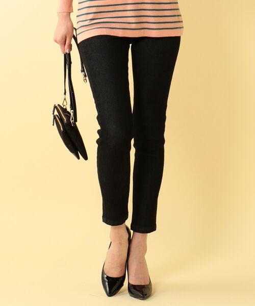 ＊＊SONIA RYKIEL COLLECTION / ソニア リキエル コレクション デニムパンツ | 【36・42サイズ有り】バイカラースキニーデニム パンツ（ブラック系）