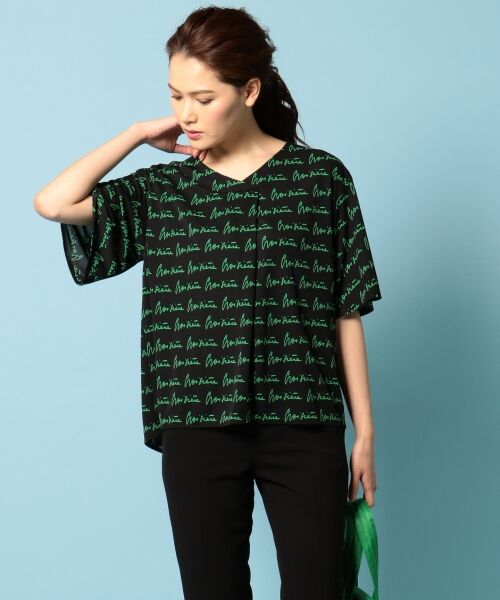 SONIA RYKIEL - 新品 ソニア・リキエル ブラウス ソニアリキエル☆黒☆さくらんぼ柄☆シフォンブラウス☆希少