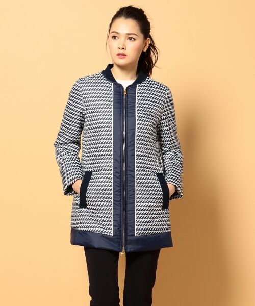 **SONIA RYKIEL COLLECTION / ソニア リキエル コレクション その他アウター | 【春物新作】ジオメトリックプリント中綿アウター(ネイビー系5)