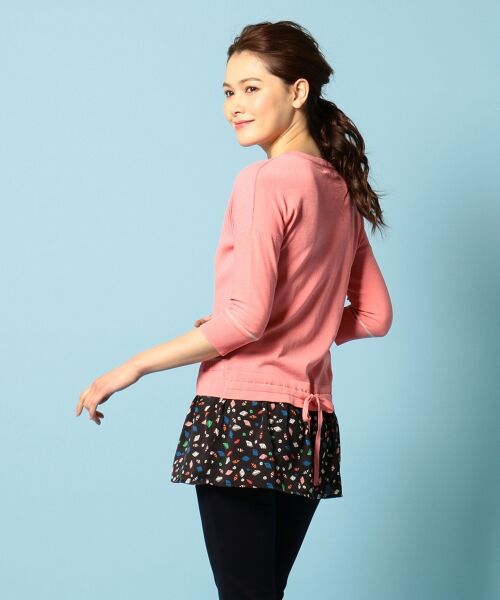 セール 春夏新作 メールプリントレイヤード ニット ニット セーター Sonia Rykiel Collection ソニア リキエル コレクション ファッション通販 タカシマヤファッションスクエア