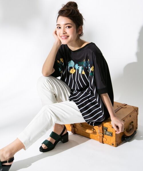 セール】 【洗える！】ビジュージャージー カットソー （Tシャツ