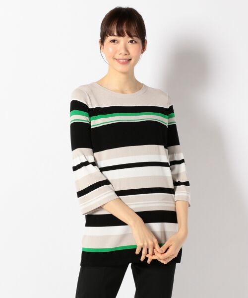 **SONIA RYKIEL COLLECTION / ソニア リキエル コレクション ニット・セーター | 【春夏新作】スパングルエッジ ボーダーニット | 詳細5