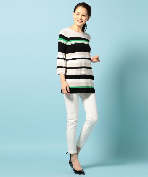 **SONIA RYKIEL COLLECTION / ソニア リキエル コレクション ニット・セーター | 【春夏新作】スパングルエッジ ボーダーニット | 詳細2