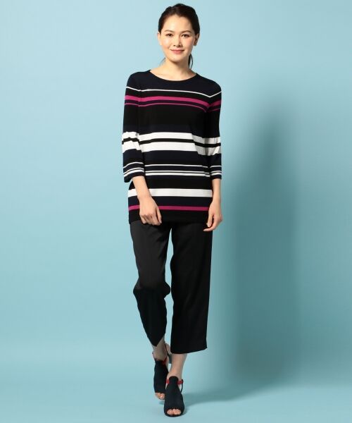 **SONIA RYKIEL COLLECTION / ソニア リキエル コレクション ニット・セーター | 【春夏新作】スパングルエッジ ボーダーニット | 詳細3