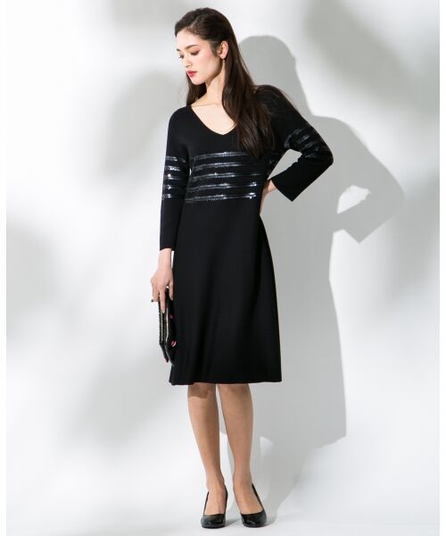 セール】 【RYKIEL BLACK】ニットワンピース （ドレス