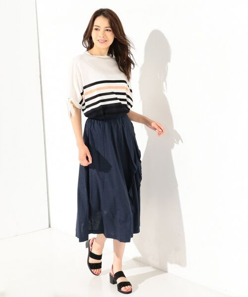 SONIA RYKIEL 黒 リボンニット S