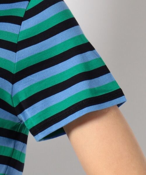 ＊＊SONIA RYKIEL COLLECTION / ソニア リキエル コレクション Tシャツ | 【洗える！】バイカラーボーダーカットソー fraise | 詳細4