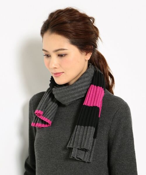 ＊＊SONIA RYKIEL COLLECTION / ソニア リキエル コレクション ミニ丈・ひざ丈ワンピース | 【お得なセットアイテム！ストール＆ブローチ付】ニットセット ワンピース | 詳細1