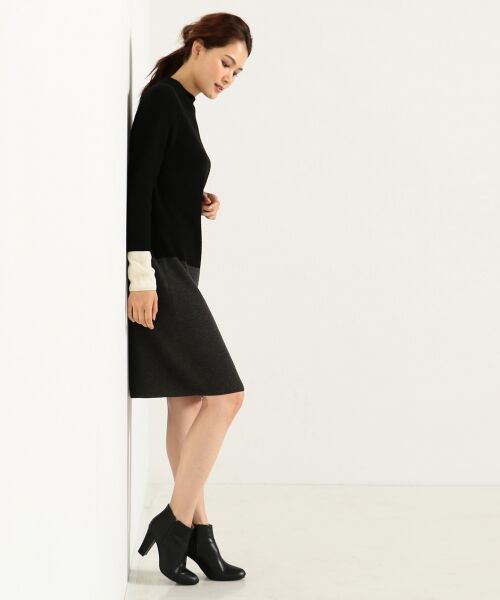 ＊＊SONIA RYKIEL COLLECTION / ソニア リキエル コレクション ミニ丈・ひざ丈ワンピース | 【お得なセットアイテム！ストール＆ブローチ付】ニットセット ワンピース | 詳細11