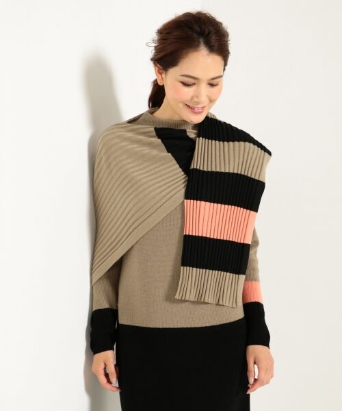 ＊＊SONIA RYKIEL COLLECTION / ソニア リキエル コレクション ミニ丈・ひざ丈ワンピース | 【お得なセットアイテム！ストール＆ブローチ付】ニットセット ワンピース | 詳細15