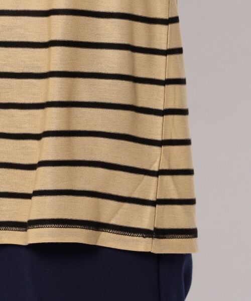 ＊＊SONIA RYKIEL COLLECTION / ソニア リキエル コレクション Tシャツ | 【洗える！】バイカラーボーダーミックス リボンチュニック | 詳細21