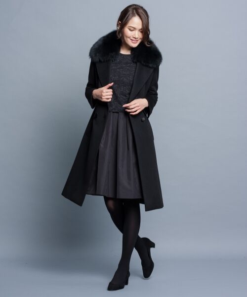 セール】 【ファー取り外し可能】ピュアカシミヤ アウター （その他