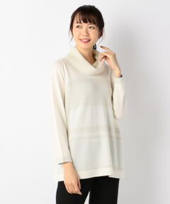 【WEB限定カラーあり！】ウールラメ オフタートルニット