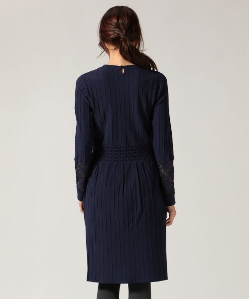 **SONIA RYKIEL COLLECTION / ソニア リキエル コレクション ミニ丈・ひざ丈ワンピース | 【洗える】レーシィタックギャザー ワンピース | 詳細10