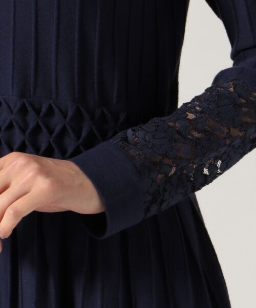 **SONIA RYKIEL COLLECTION / ソニア リキエル コレクション ミニ丈・ひざ丈ワンピース | 【洗える】レーシィタックギャザー ワンピース | 詳細12