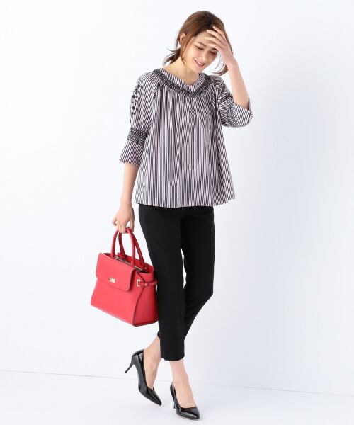 ＊＊SONIA RYKIEL COLLECTION / ソニア リキエル コレクション シャツ・ブラウス | 【通常販売開始】ストライプシャツ Vネックブラウス | 詳細4