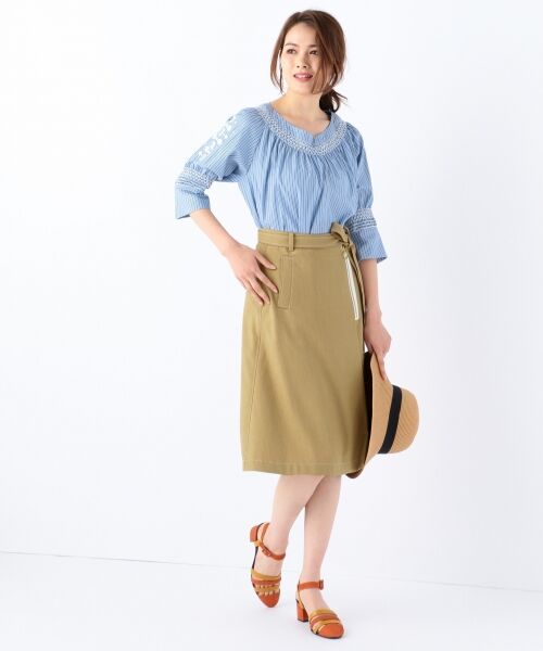 ＊＊SONIA RYKIEL COLLECTION / ソニア リキエル コレクション シャツ・ブラウス | 【通常販売開始】ストライプシャツ Vネックブラウス | 詳細12