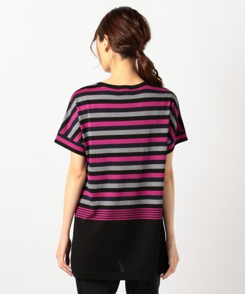 ＊＊SONIA RYKIEL COLLECTION / ソニア リキエル コレクション Tシャツ | 【定番人気】マルチボーダーコクシネル カットソー | 詳細3