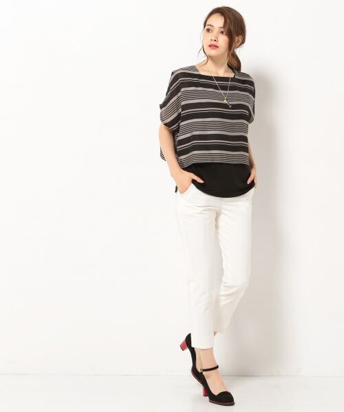 ＊＊SONIA RYKIEL COLLECTION / ソニア リキエル コレクション トップス | 【タンクトップセット】ボーダーブラウス | 詳細3