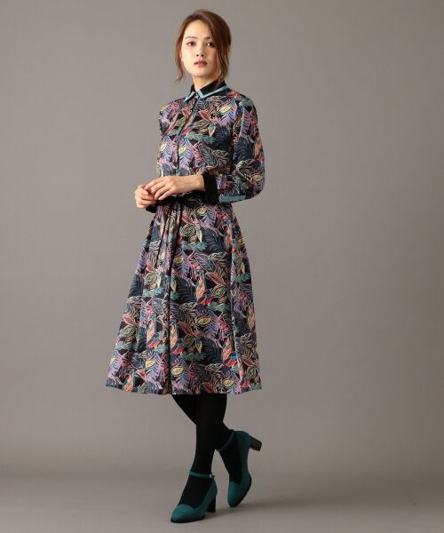 **SONIA RYKIEL COLLECTION / ソニア リキエル コレクション ミニ丈・ひざ丈ワンピース | 【洗える】ジャルダン ディヴェール ワンピース | 詳細1