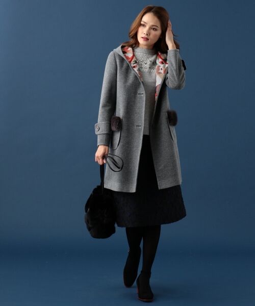 ＊＊SONIA RYKIEL COLLECTION / ソニア リキエル コレクション ミニ・ひざ丈スカート | 【洗える】フルールディベールジャガード スカート | 詳細4