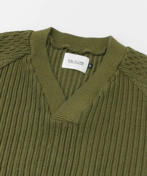 Sonny Label / サニーレーベル スウェット | CAL O LINE　MIX JACQUARD V-NECK SWEAT | 詳細8