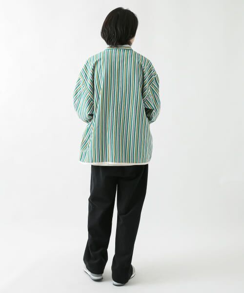 セール】 『別注』ARMY TWILL Stripe Stand Collor Shirts （シャツ