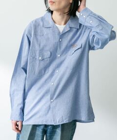 『別注』ELY×Sonny Label　開襟シャンブレーシャツ