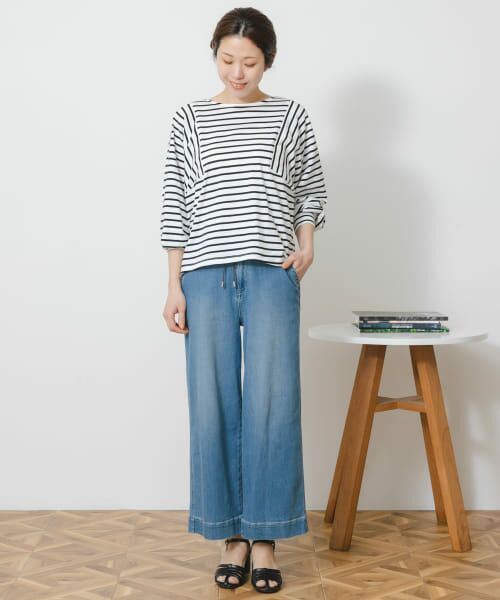 Sonny Label / サニーレーベル デニムパンツ | MONAME　DENIM EASY WIDE | 詳細7