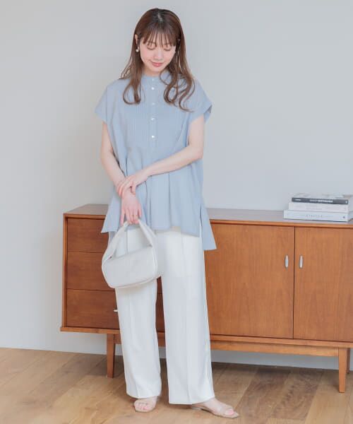 Sonny Label / サニーレーベル シャツ・ブラウス | 『WEB/一部店舗限定』エアリーコットンピンタックドレスシャツ | 詳細14