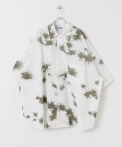 ARMY TWILL　PrintCottonPlainBig Shirts