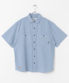 POLeR　EMB CHAMBRAY SHORT-SLEEVE SHIRTS