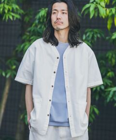 『別注』BAEXFATE×Sonny Label　ムラ染リップストップ半袖シャツ