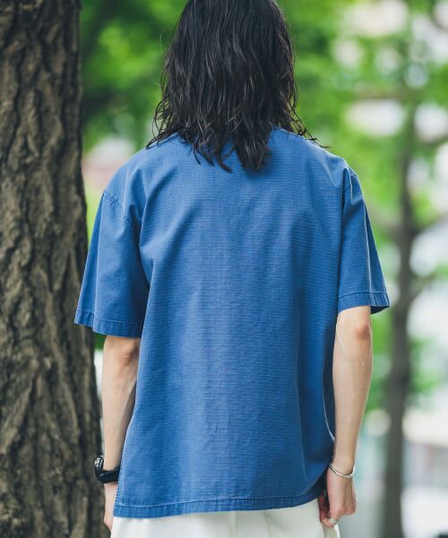 Sonny Label / サニーレーベル シャツ・ブラウス | 『別注』BAEXFATE×Sonny Label　ムラ染リップストップ半袖シャツ | 詳細16