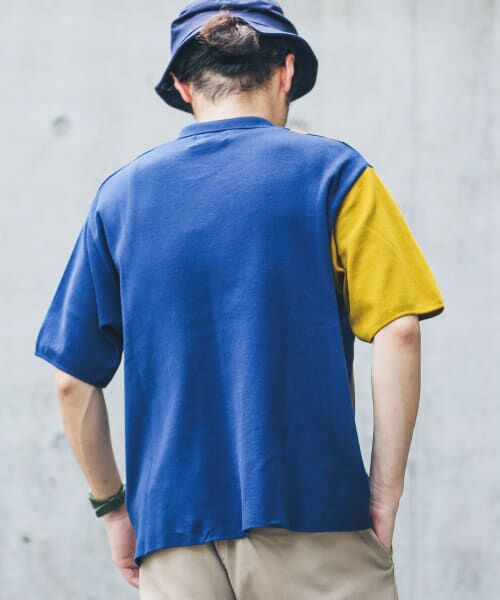 Sonny Label / サニーレーベル ニット・セーター | 『MADE IN JAPAN』  配色ニットショートスリーブシャツ | 詳細3