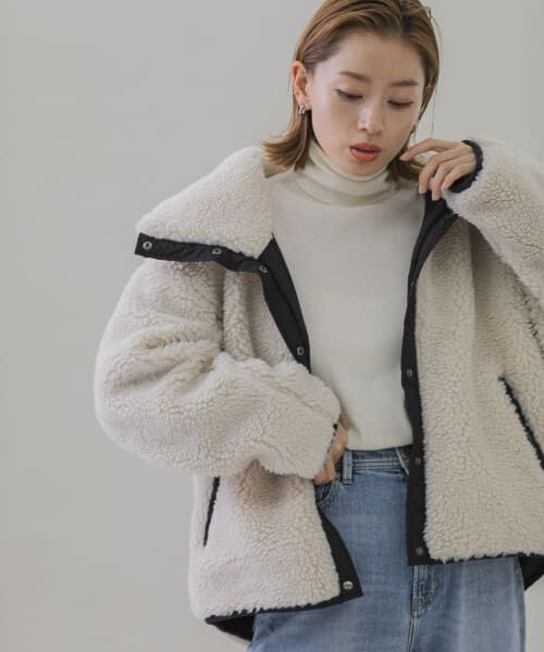 Sonny Label  【WEB限定】リバーシブルボアブルゾン