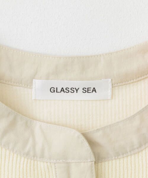 Sonny Label / サニーレーベル Tシャツ | GLASSY SEA　異素材使いヘンリーTシャツ | 詳細7