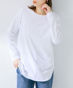 ベーシックヘムレイヤーラウンドロングスリーブTシャツ