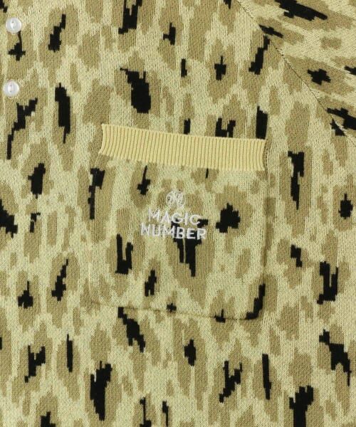 Sonny Label / サニーレーベル ニット・セーター | MAGIC NUMBER　LEOPARD KNIT ポロシャツ | 詳細12