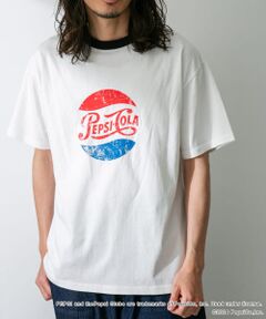 PEPSIロゴリンガーショートスリーブTシャツ