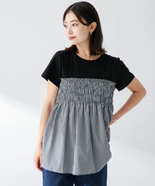 Sonny Label / サニーレーベル Tシャツ | 『WEB限定』シャーリングビスチェドッキングカットプルオーバー | 詳細2