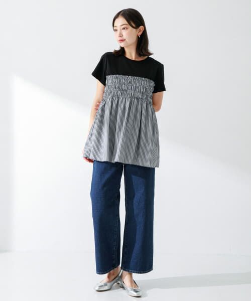 Sonny Label / サニーレーベル Tシャツ | 『WEB限定』シャーリングビスチェドッキングカットプルオーバー | 詳細5