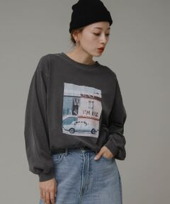 フォトプリントロングTシャツ