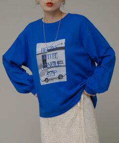 フォトプリントロングTシャツ