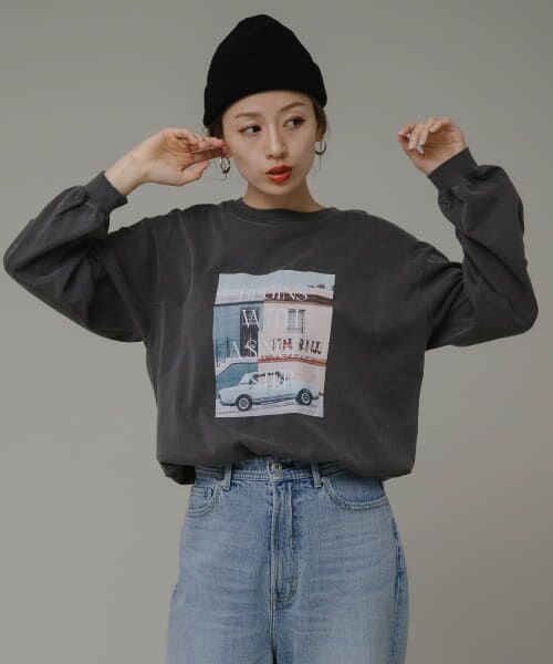 Sonny Label / サニーレーベル Tシャツ | フォトプリントロングTシャツ | 詳細10