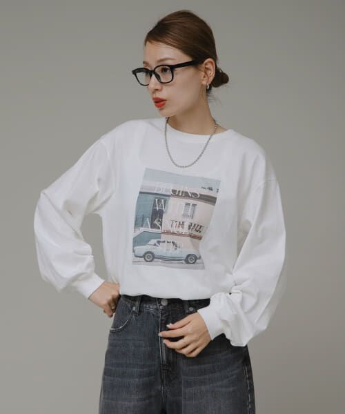 Sonny Label / サニーレーベル Tシャツ | フォトプリントロングTシャツ | 詳細2